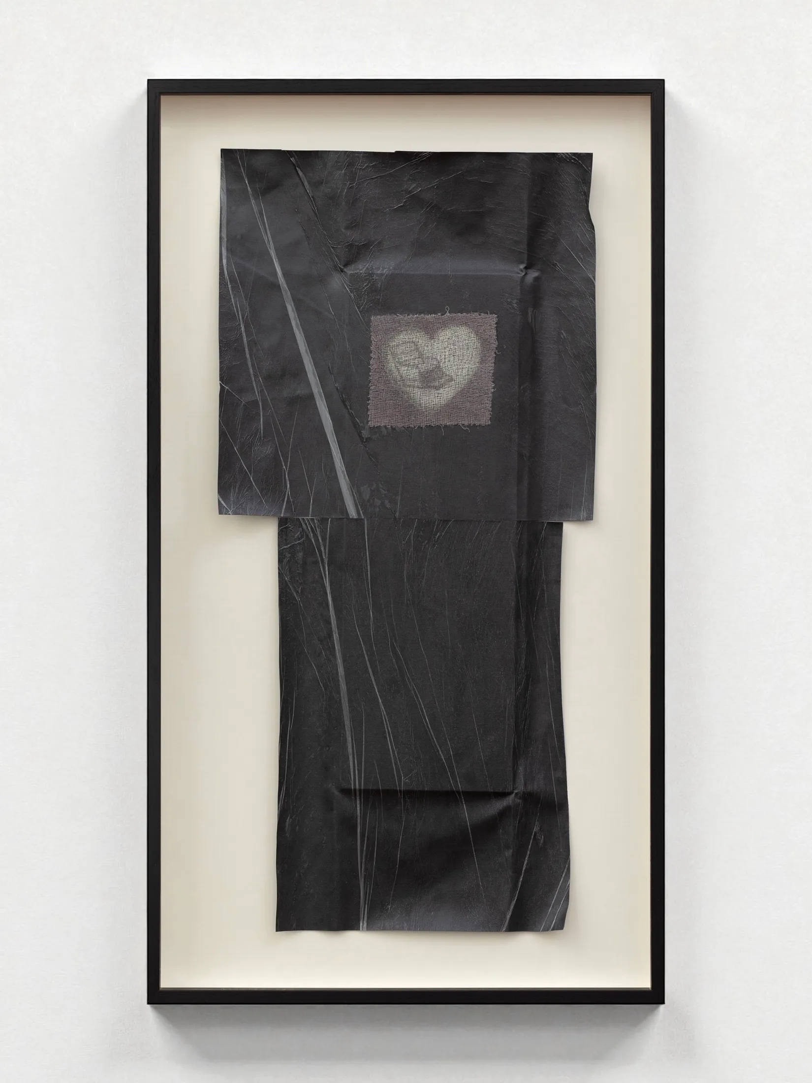 Before the Room Had a Door It Had a Shape — 2025, Hide glue on fabric, polyethylene, 81 × 44.5 × 4 cm, by Taka Kono