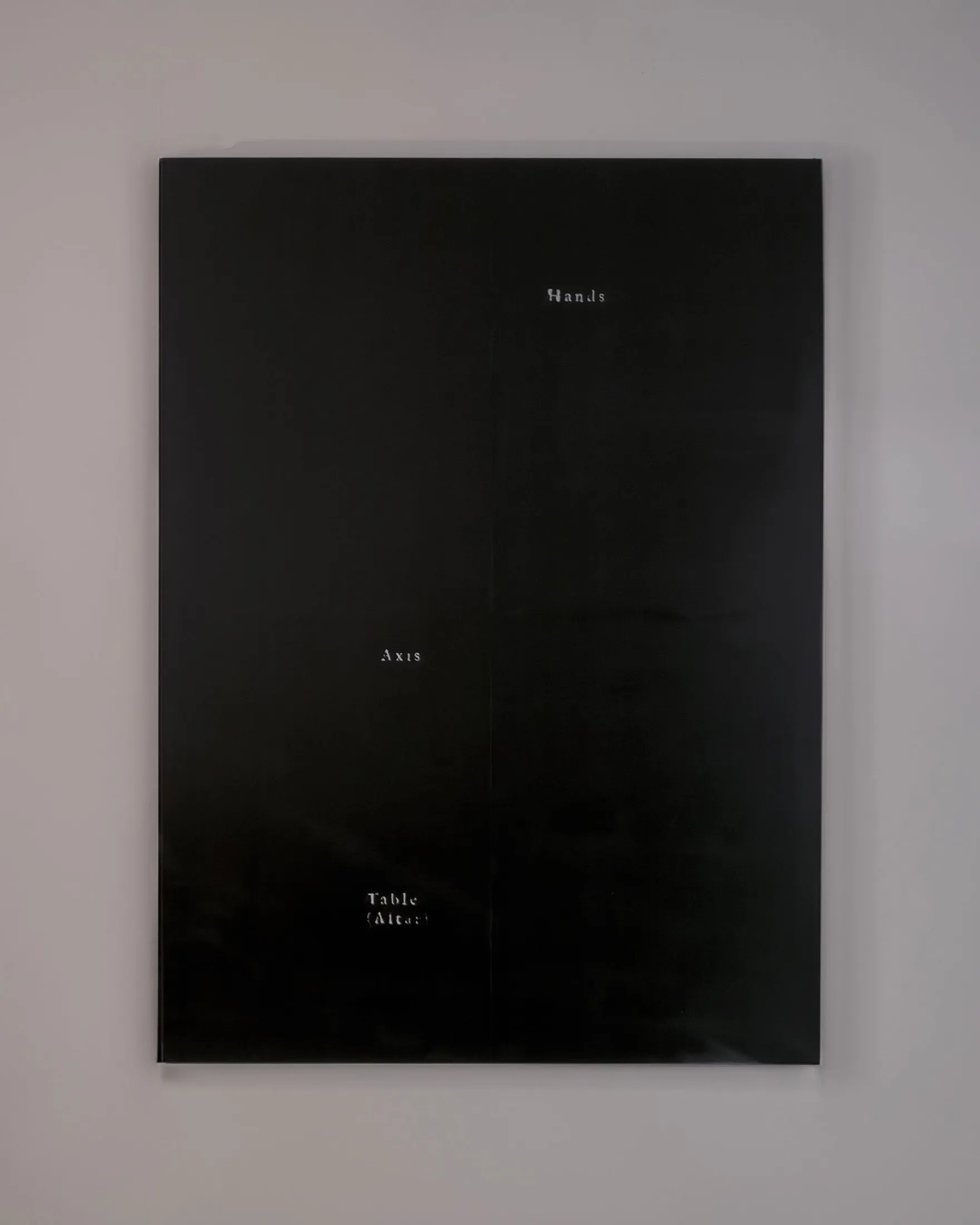 Séance situation map 2 — 2024, Alloy embedded in wood panel, 140 × 100 cm, by Taka Kono
