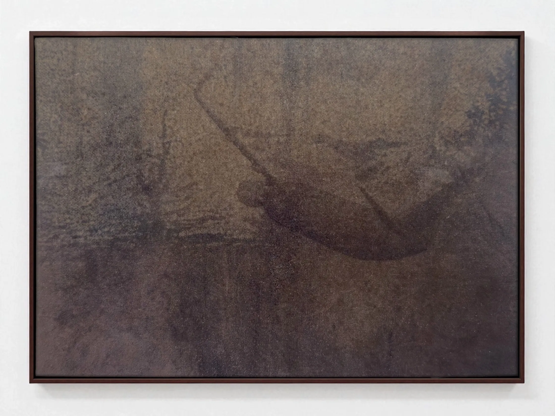 Tree Line — 2025, Pigment transfer on muslin dyed with natural pigments, 21 × 30 × 5 cm, by Taka Kono