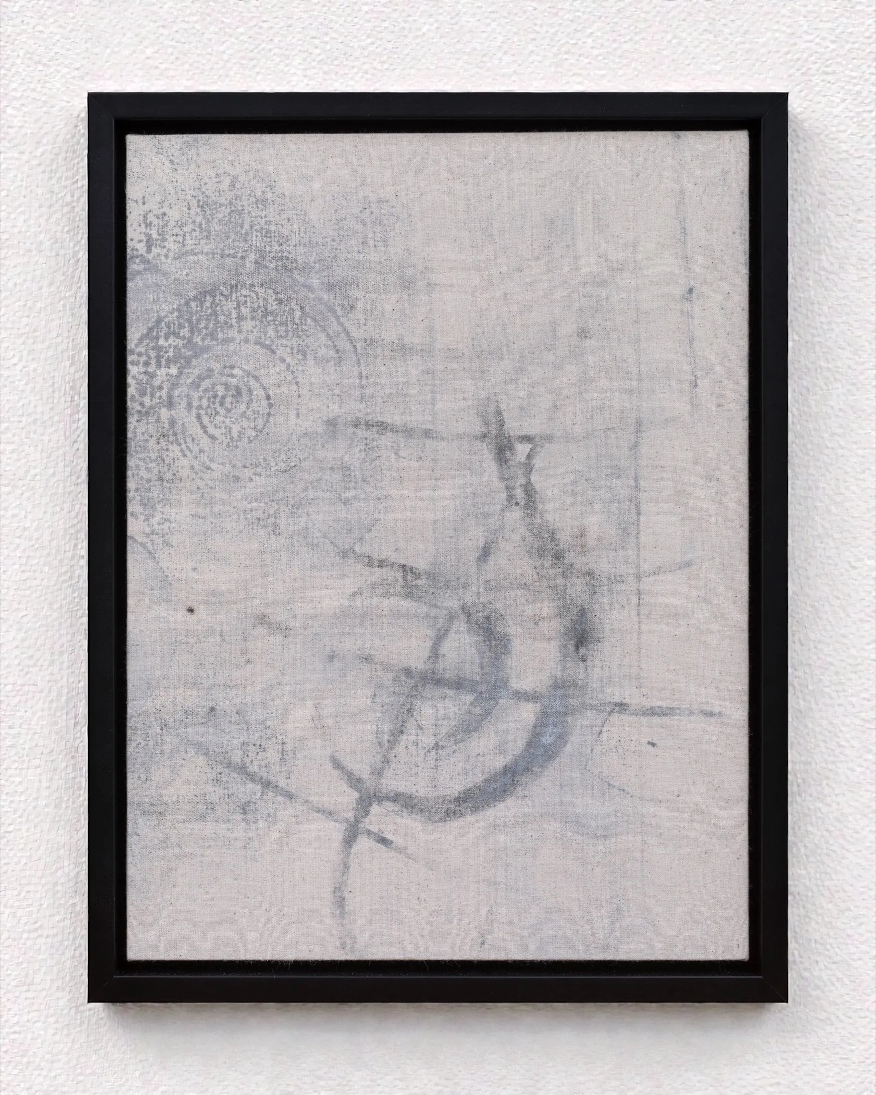 White Treble — 2025, Ink transfer on fabric, 40 × 30 × 4 cm, by Taka Kono